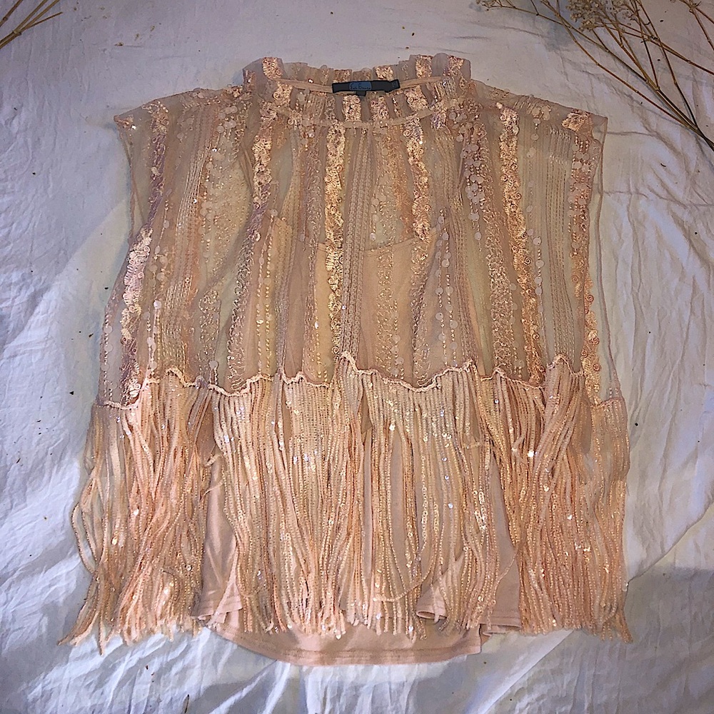 Anthropology sequin top